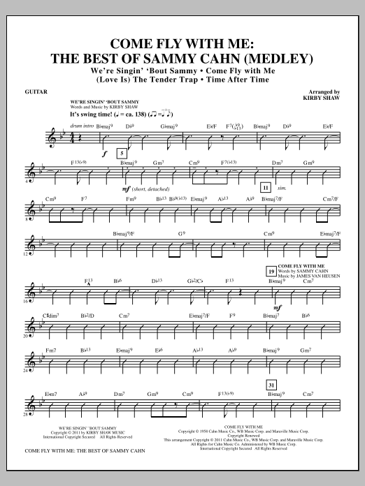 Download Kirby Shaw Come Fly With Me: The Best Of Sammy Cah Sheet Music