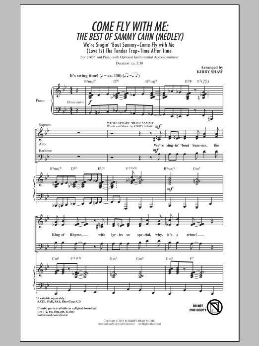 Download Frank Sinatra Come Fly With Me (arr. Kirby Shaw) Sheet Music