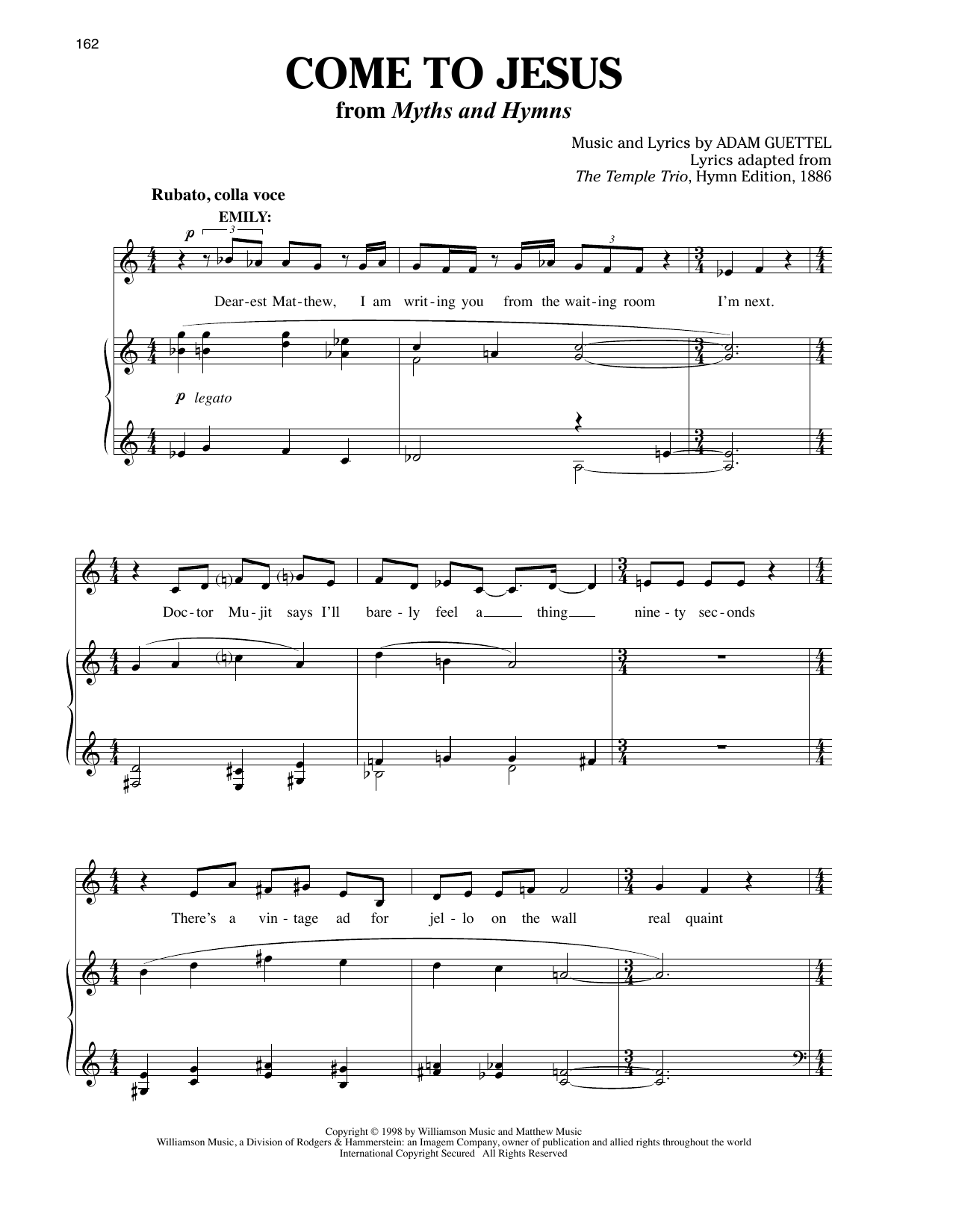 Download Audra McDonald Come To Jesus Sheet Music