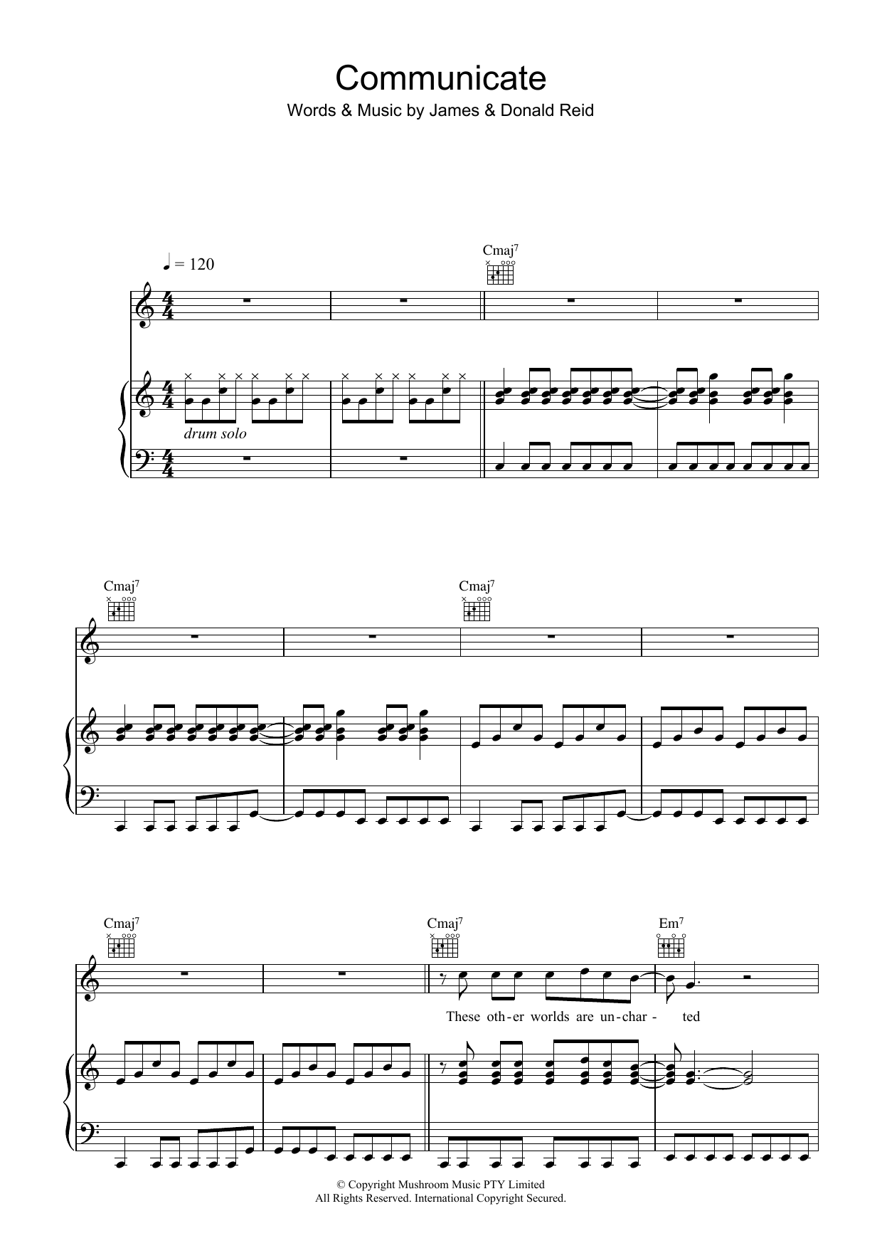 Download The Feelers Communicate Sheet Music