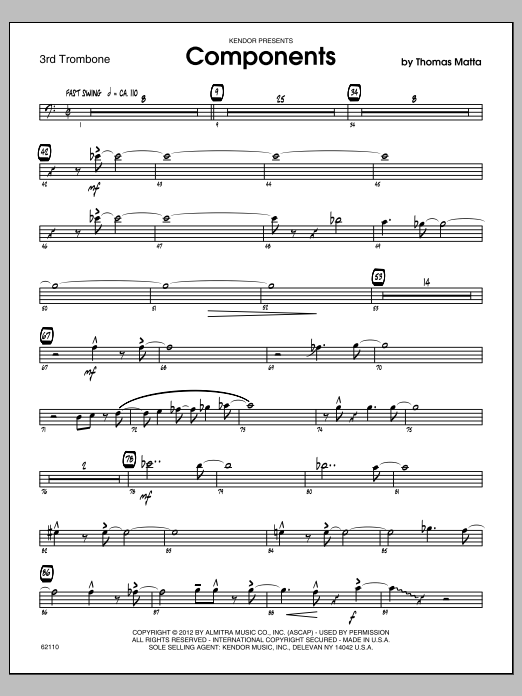 Download Matta Components - Trombone 3 Sheet Music