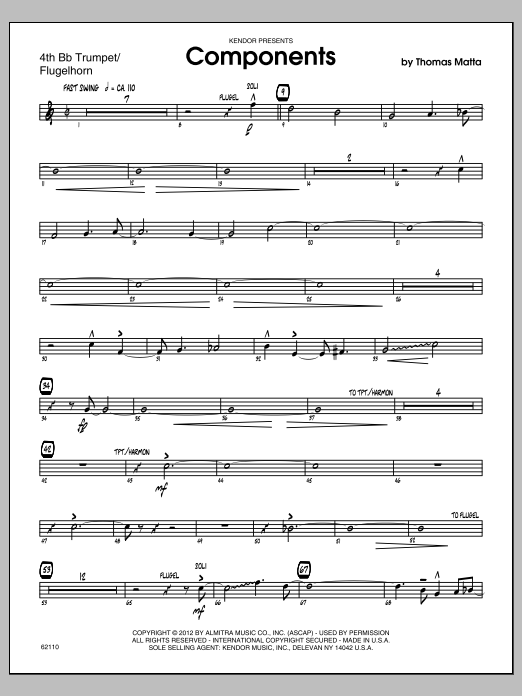 Download Matta Components - Trumpet 4 Sheet Music
