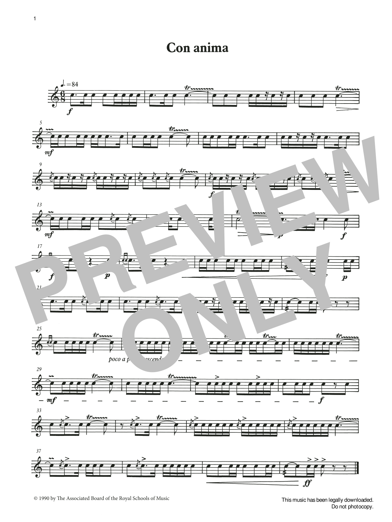 Download Ian Wright and Kevin Hathaway Con anima from Graded Music for Snare D Sheet Music