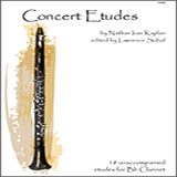 Download or print Concert Etudes Sheet Music Printable PDF 24-page score for Concert / arranged Woodwind Solo SKU: 125008.