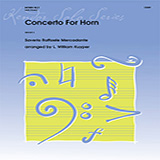 Download or print Concerto For Horn - Horn Sheet Music Printable PDF 4-page score for Concert / arranged Brass Solo SKU: 354195.