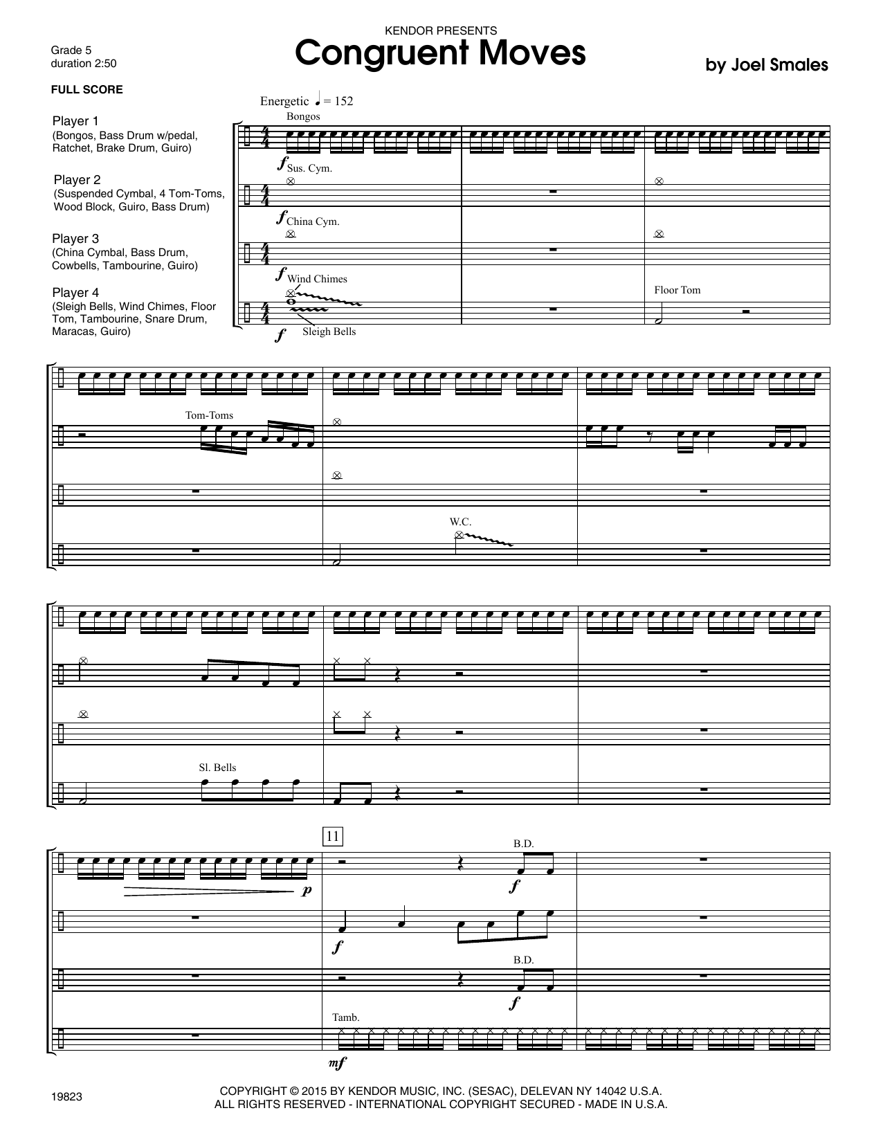 Download Joel Smales Congruent Moves - Full Score Sheet Music