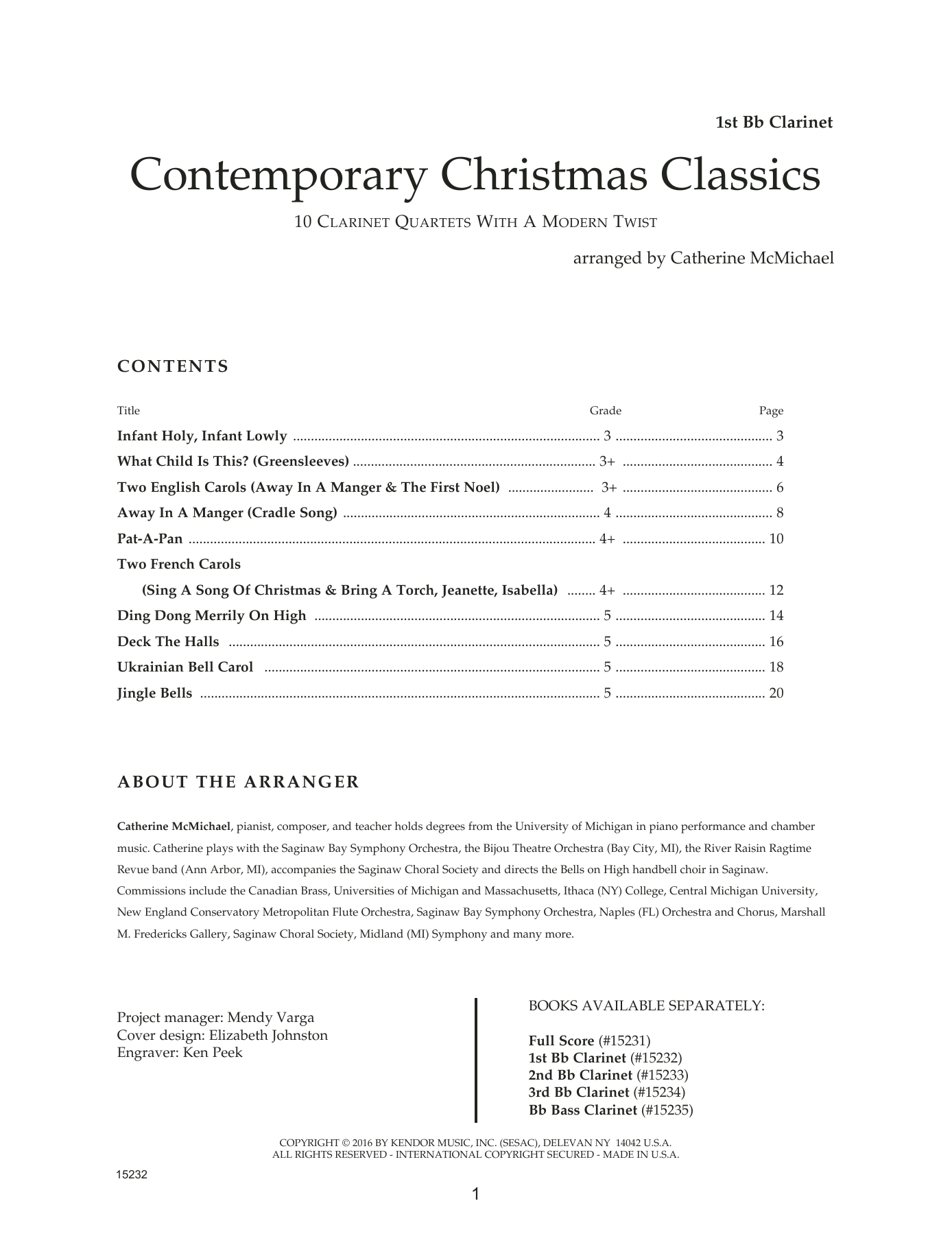 Download Catherine McMichael Contemporary Christmas Classics - 1st B Sheet Music