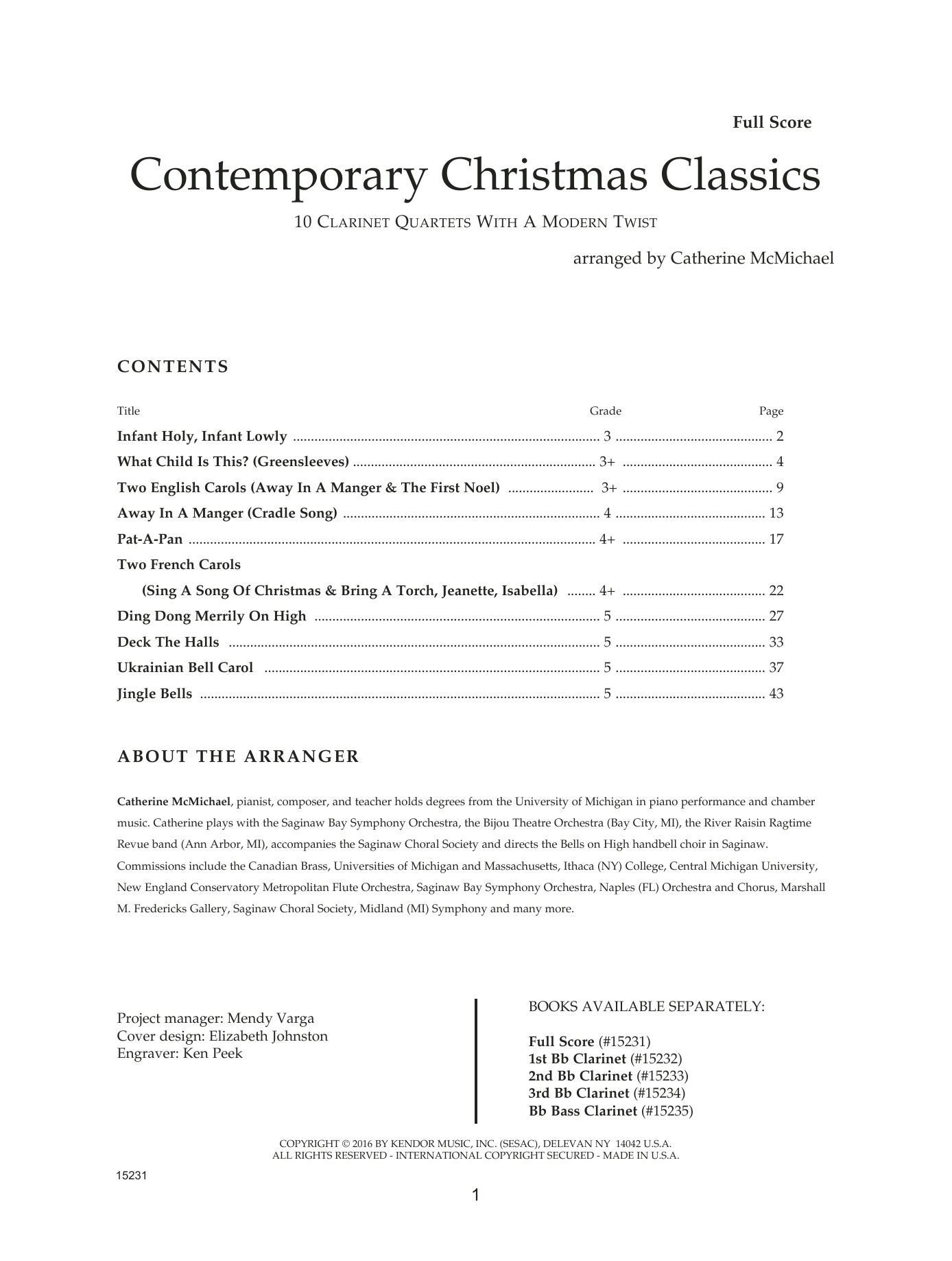 Download Catherine McMichael Contemporary Christmas Classics - Full Sheet Music