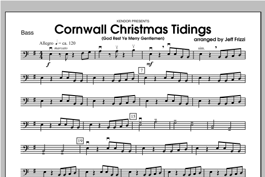 Download Frizzi Cornwall Christmas Tidings (God Rest Ye Sheet Music