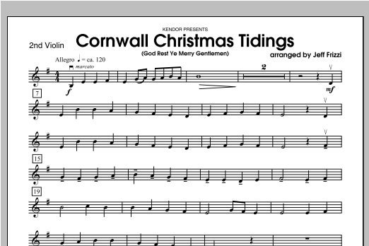 Download Frizzi Cornwall Christmas Tidings (God Rest Ye Sheet Music