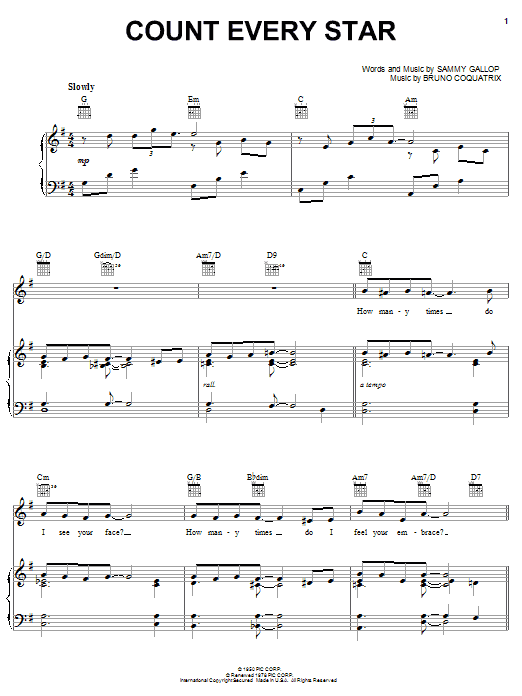 Sonny Stitt Count Every Star sheet music notes printable PDF score