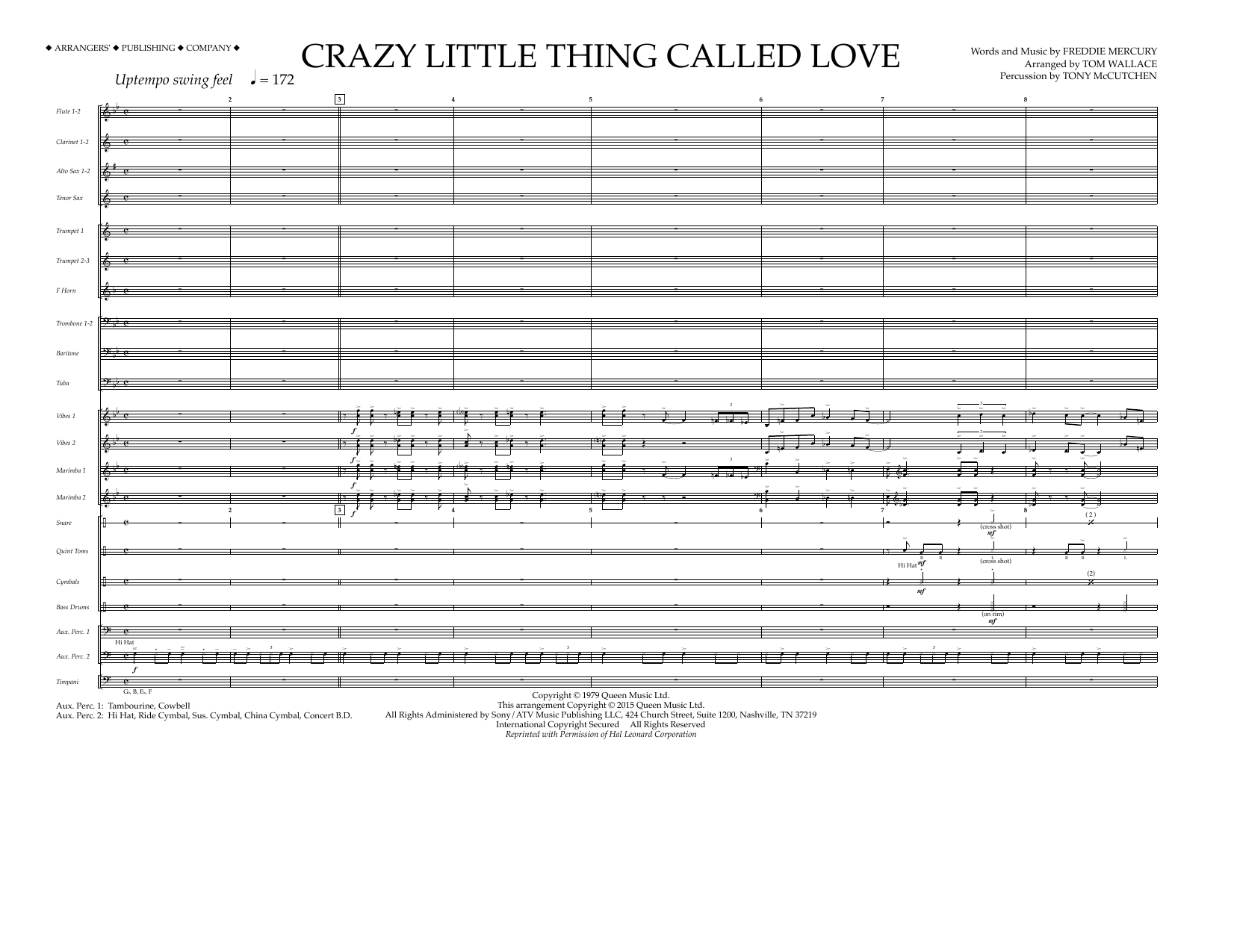 Download Tom Wallace Crazy Little Thing Called Love - Full S Sheet Music
