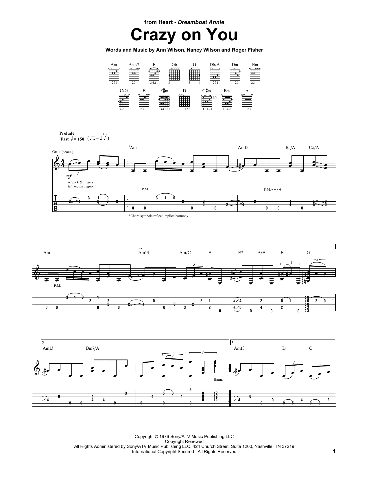 Download Heart Crazy On You Sheet Music