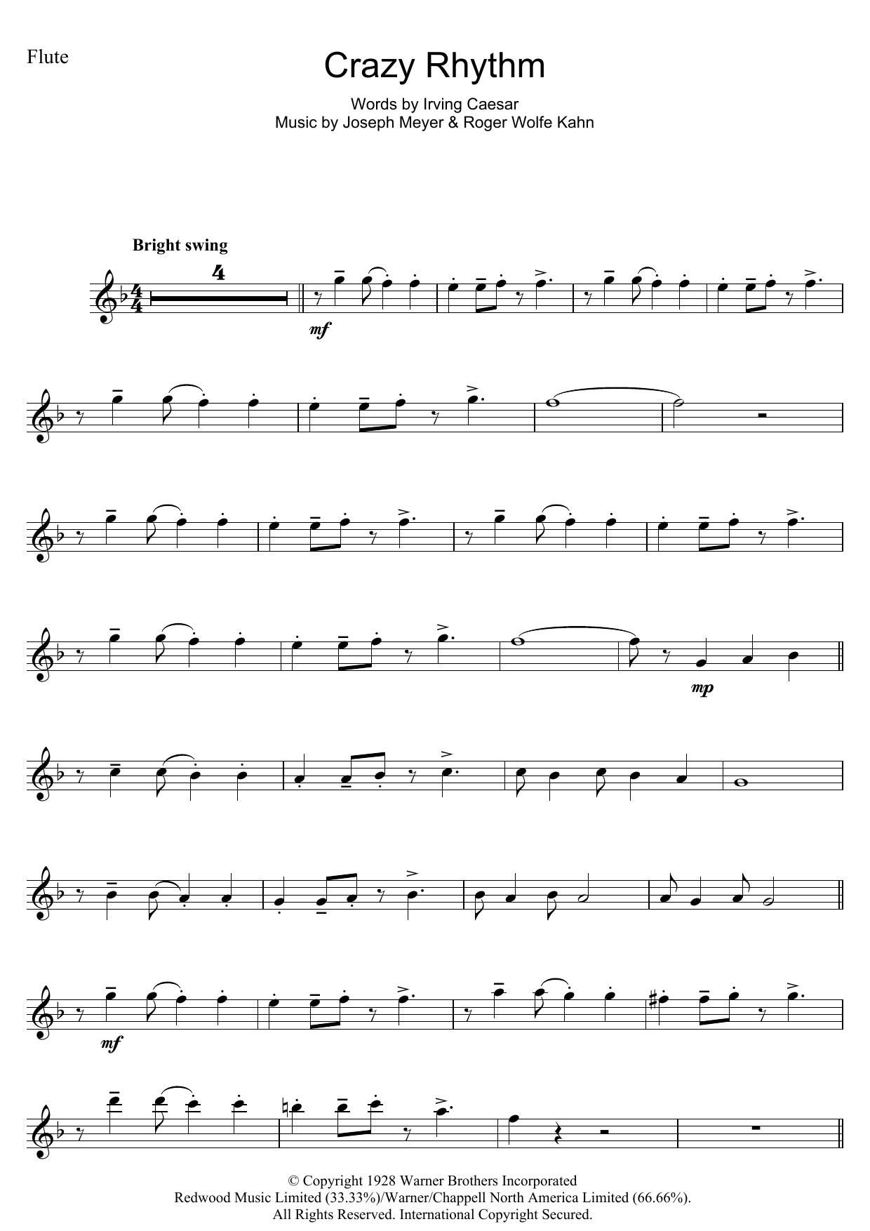 Download Chet Baker Crazy Rhythm Sheet Music