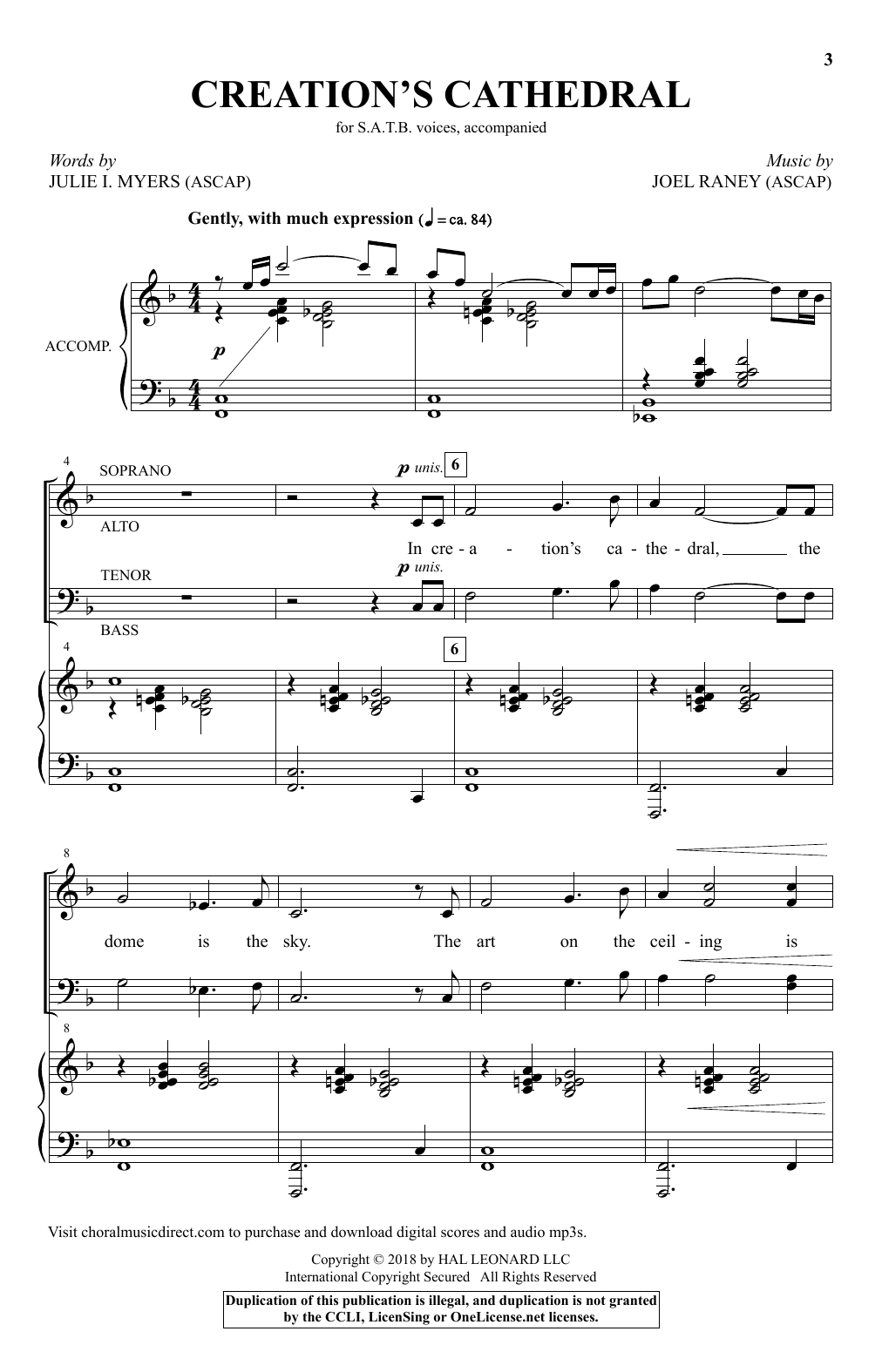 Download Joel Raney Creation's Cathedral Sheet Music