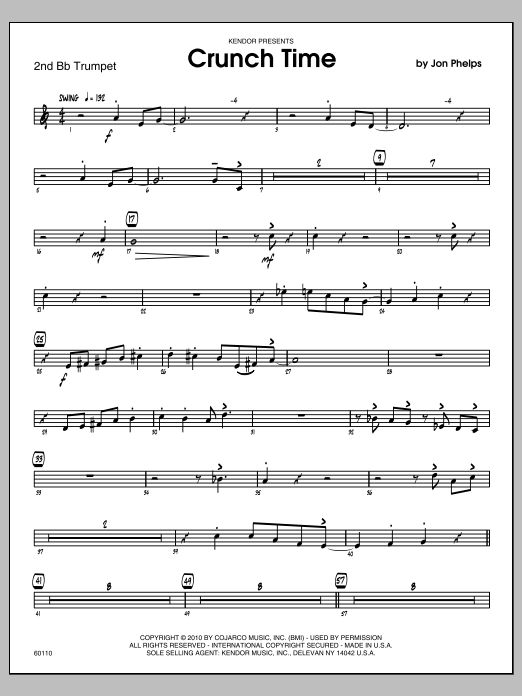 Download Phelps Crunch Time - 2nd Bb Trumpet Sheet Music