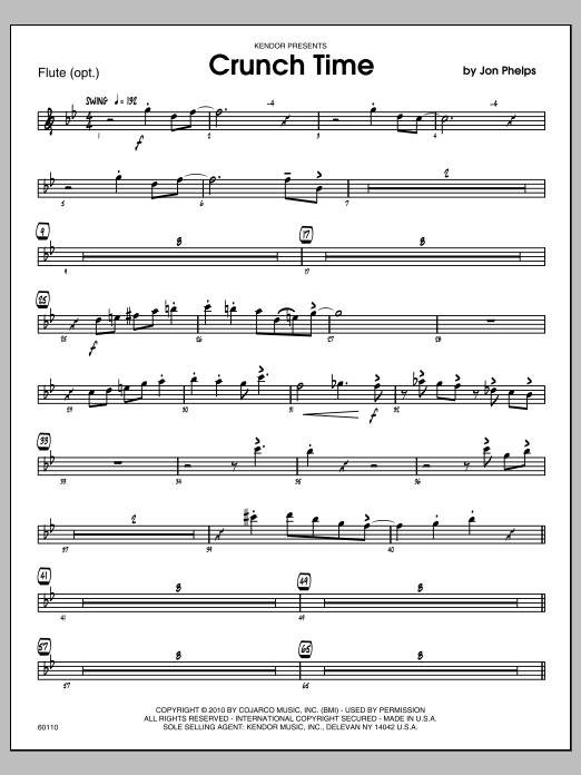 Download Phelps Crunch Time - Flute Sheet Music