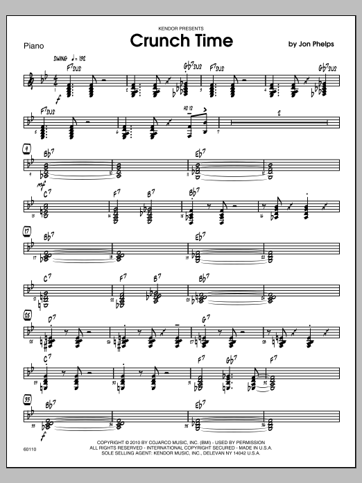 Download Phelps Crunch Time - Piano Sheet Music