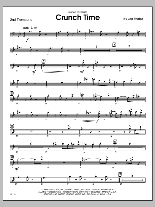 Download Phelps Crunch Time - Trombone 2 Sheet Music