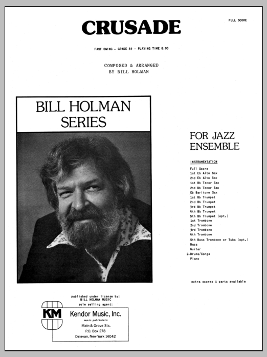Download Bill Holman Crusade - Full Score Sheet Music