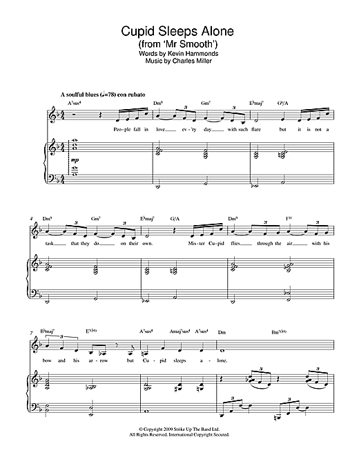 Download Charles Miller & Kevin Hammonds Cupid Sleeps Alone (from Mr Smooth) Sheet Music