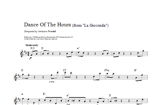 Download Amilcare Ponchielli Dance Of The Hours (from La Gioconda) Sheet Music