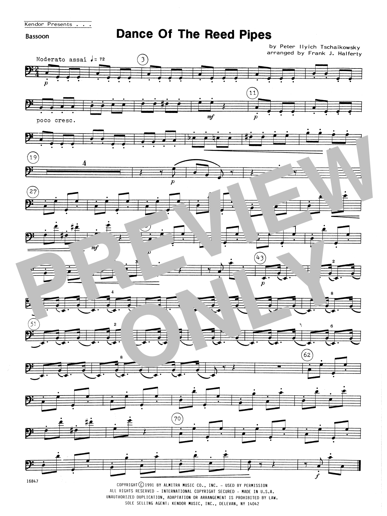Download Frank J. Halferty Dance Of The Reed Pipes - Bassoon Sheet Music