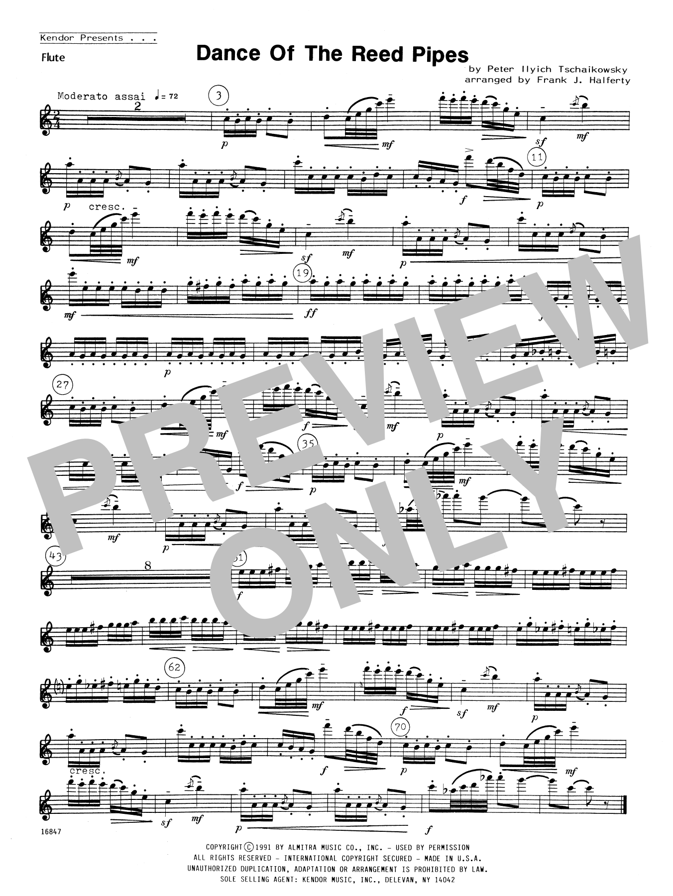 Download Frank J. Halferty Dance Of The Reed Pipes - Flute Sheet Music