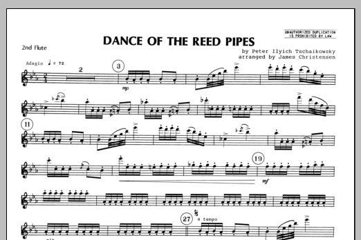 Download Christensen Dance Of The Reed Pipes - Flute 2 Sheet Music