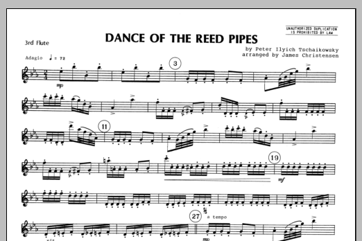 Download Christensen Dance Of The Reed Pipes - Flute 3 Sheet Music