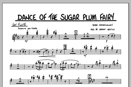 Download Sammy Nestico Dance Of The Sugar Plum Fairy - 1st Flu Sheet Music