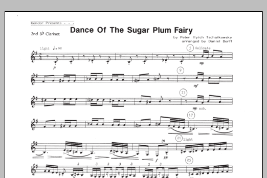 Download Daniel Dorff Dance Of The Sugar Plum Fairy - 2nd Bb Sheet Music