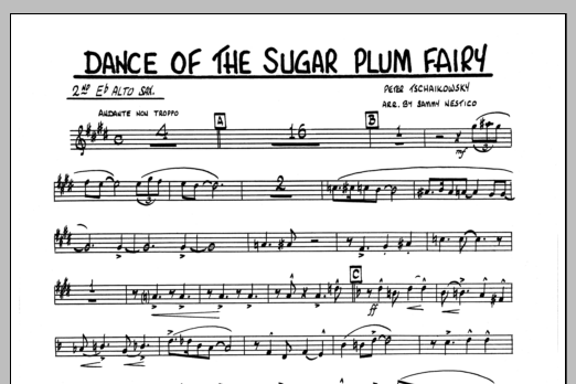 Download Sammy Nestico Dance Of The Sugar Plum Fairy - 2nd Eb Sheet Music
