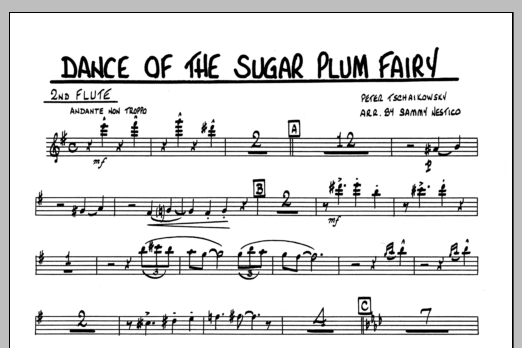 Download Sammy Nestico Dance Of The Sugar Plum Fairy - 2nd Flu Sheet Music