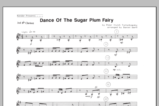 Download Daniel Dorff Dance Of The Sugar Plum Fairy - 3rd Bb Sheet Music