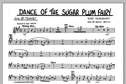 Download Sammy Nestico Dance Of The Sugar Plum Fairy - 4th Bb Sheet Music