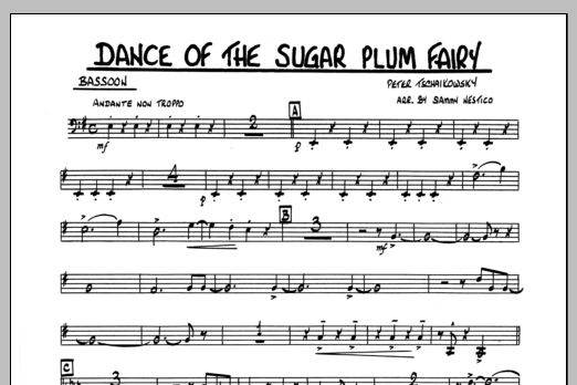 Download Sammy Nestico Dance Of The Sugar Plum Fairy - Bassoon Sheet Music