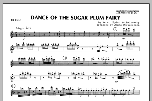 Download Christensen Dance Of The Sugar Plum Fairy - Flute 1 Sheet Music