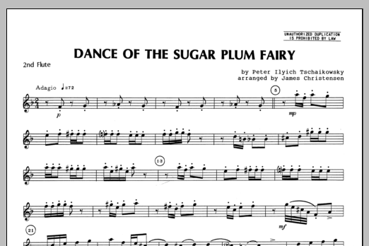 Download Christensen Dance Of The Sugar Plum Fairy - Flute 2 Sheet Music