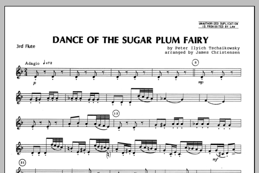 Download Christensen Dance Of The Sugar Plum Fairy - Flute 3 Sheet Music