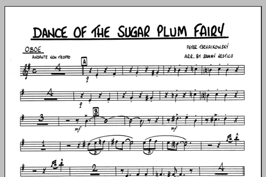 Download Sammy Nestico Dance Of The Sugar Plum Fairy - Oboe Sheet Music