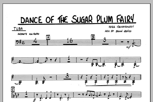 Download Sammy Nestico Dance Of The Sugar Plum Fairy - Tuba Sheet Music