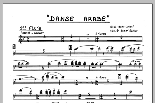 Download Sammy Nestico Danse Arabe - 1st Flute Sheet Music