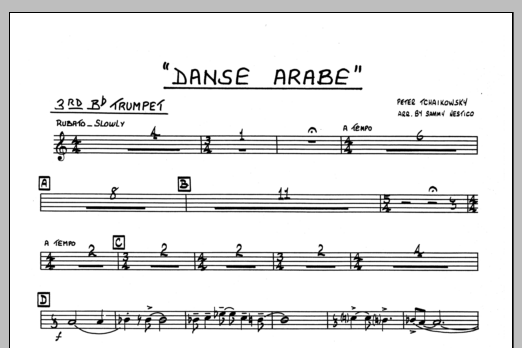 Download Sammy Nestico Danse Arabe - 3rd Bb Trumpet Sheet Music