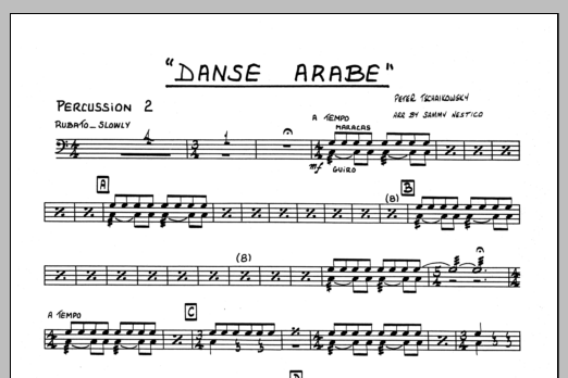 Download Sammy Nestico Danse Arabe - Percussion 2 Sheet Music