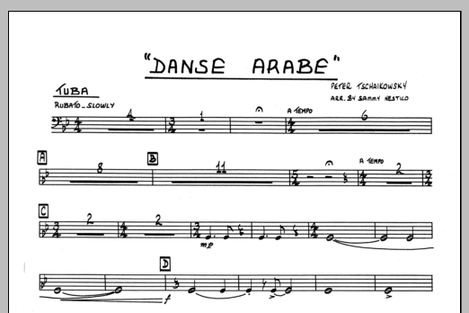 Download Sammy Nestico Danse Arabe - Tuba Sheet Music