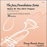 Download or print Dawn Of The Chili Pepper - Guitar Sheet Music Printable PDF 2-page score for Latin / arranged Jazz Ensemble SKU: 354396.