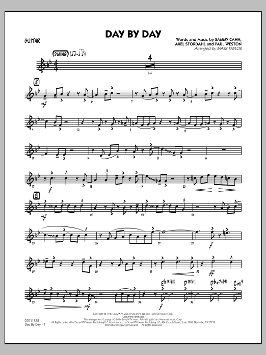 Download Mark Taylor Day by Day - Guitar Sheet Music
