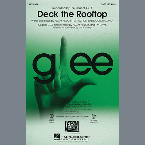 Download Mark Brymer Deck The Rooftop - Bass Sheet Music and Printable PDF Score for Choir Instrumental Pak