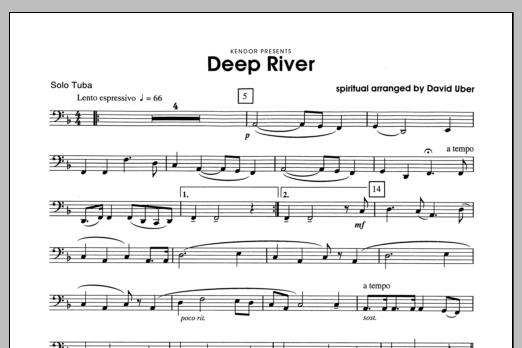 Download Uber Deep River - Tuba Sheet Music